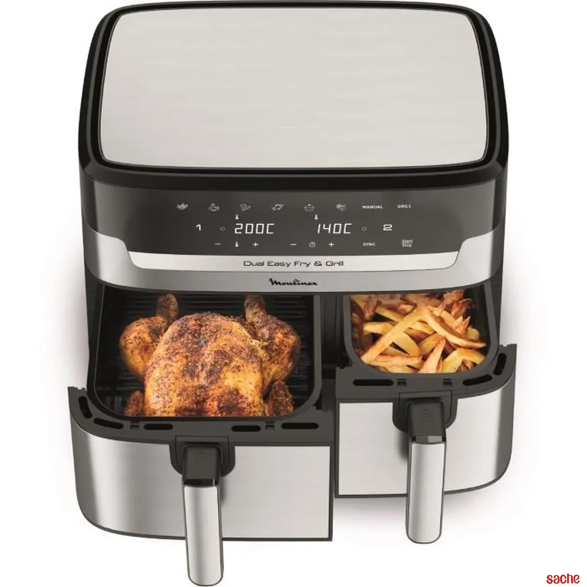 FRITEUSE MOULINEX AIR FRAYER 8.3L INOX﻿ - Sache maison et déco