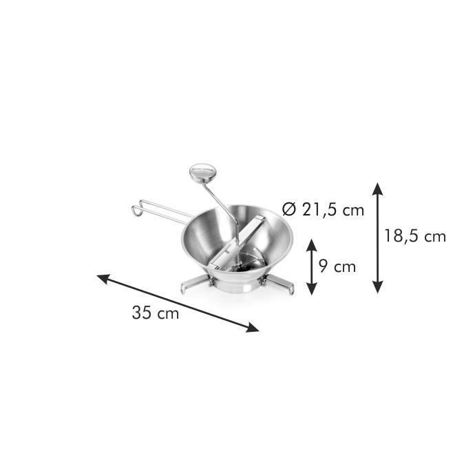 Moulin à Pavot Tescoma Handy - Mécanisme Céramique Réglable, Pour Graines De Sésame, Lin, Etc.