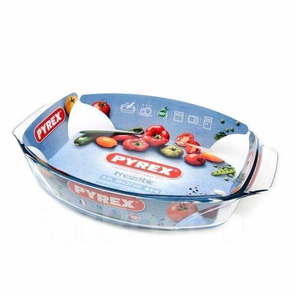 Plat à Four Ovale En Céramique Gris Five - 28x17 Cm - Pour Cuisson Au Four