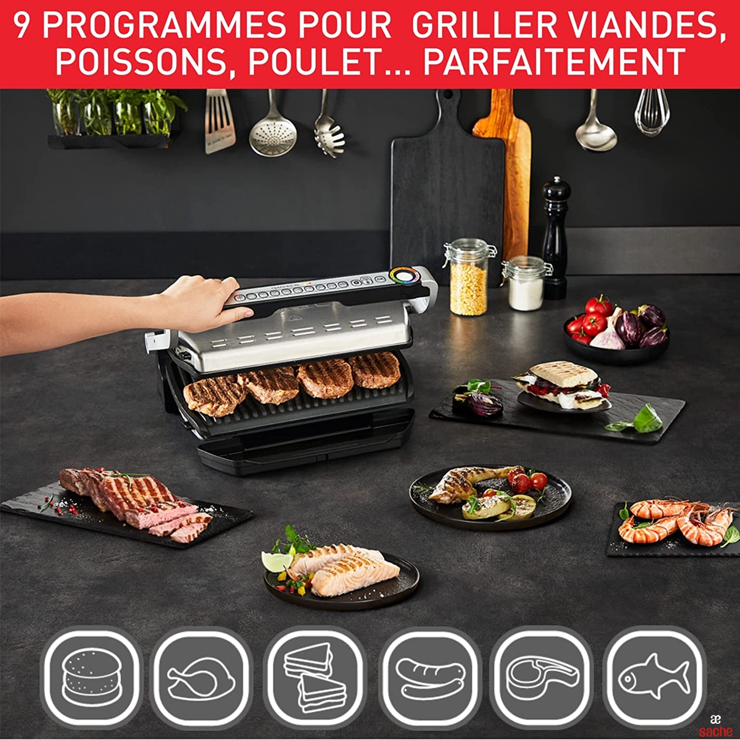 GRILLE TEFAL 2000W 