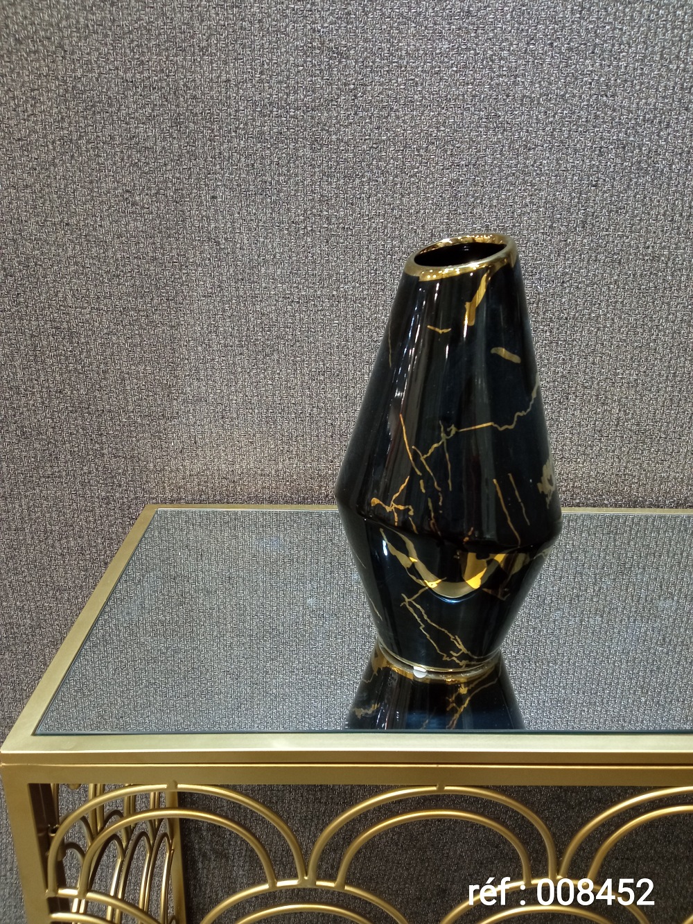 VASE NOIR 30 cm SA1292﻿ Sache maison et déco vente en ligne