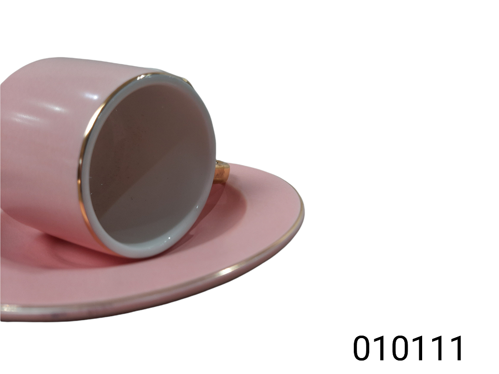 Service à dessert/café en acier inoxydable comportant 18 pièces. rostfrei.  forme rose