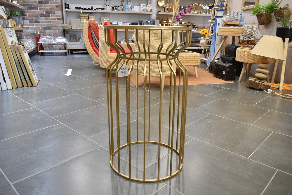 TABLE 40.5*70 cm 9AC0068+GOLD﻿ - Sache maison et déco vente en ligne ...