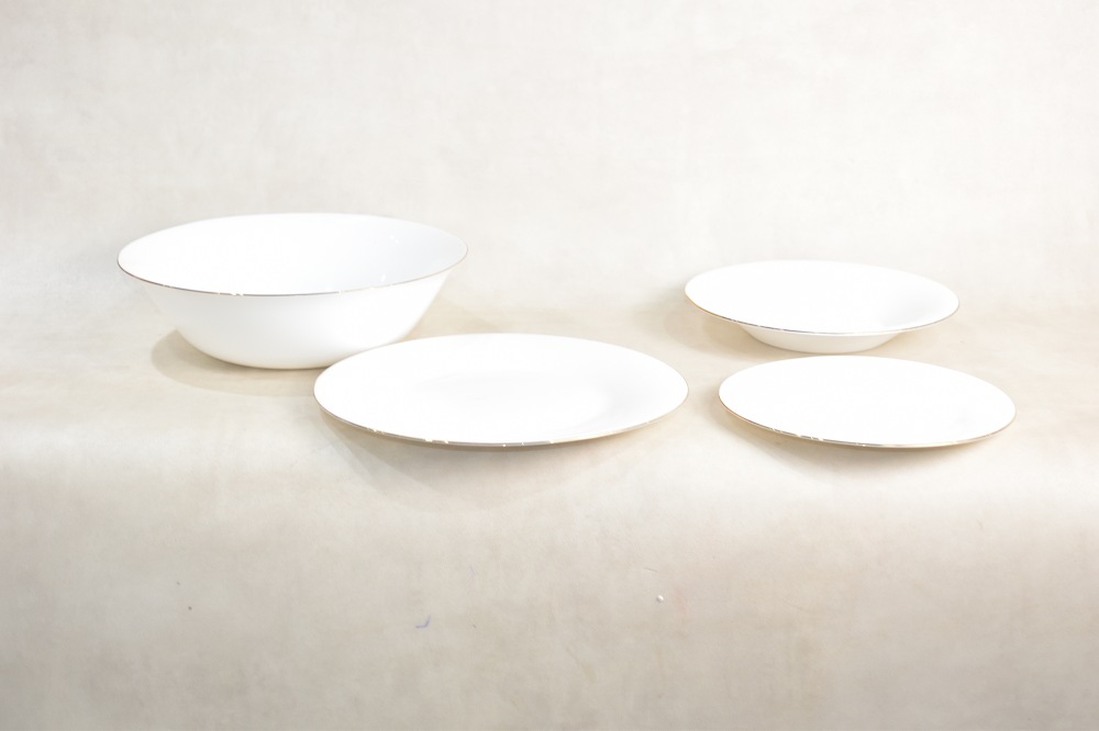 SERVICE A TABLE ALSIE 19PCS GOLD A066035﻿ - Sache maison et déco vente ...