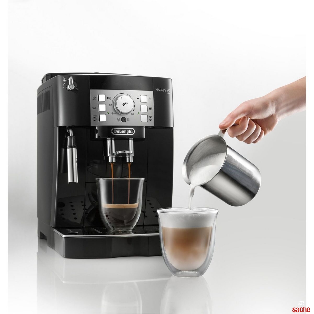 Machine à café expresso broyeur Magnifica Start 1450W Gris/Noir