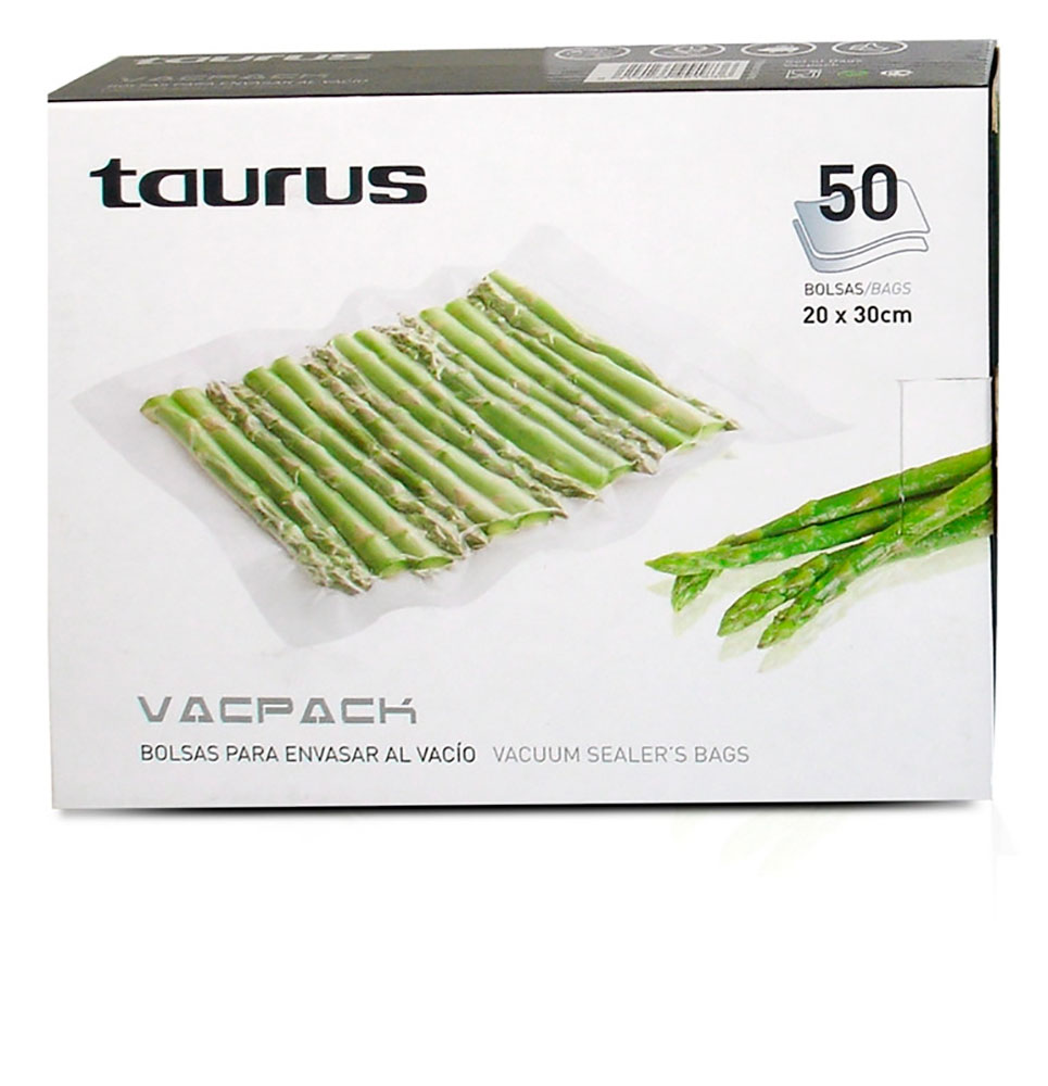 2 Rouleaux De Sacs Sous Vide TAURUS - 22 Cm X 6 Mètres Chacun - Pour Machine Sous Vide, Conservation Alimentaire