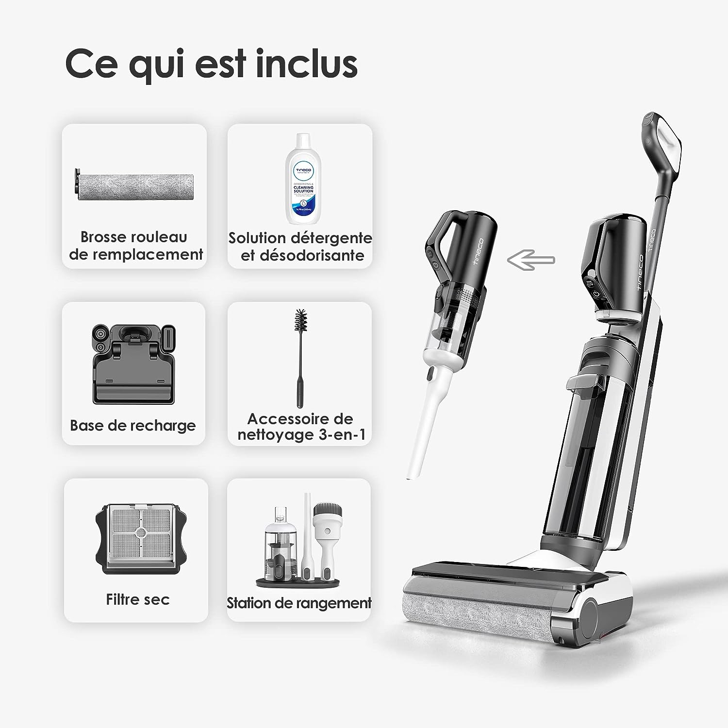 ASPIRATEUR BALAIS TINECO S5 COMBO FLOOE ONE﻿ - Sache maison et