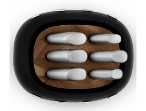 BLOC COUTEAUX SMEG 6PCS NOIR