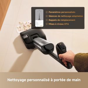 BALAI ASPIRATEUR LAVEUR  DREAME T16 PRO HEAT NOIR
