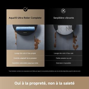 ROBOT ASPIRATEUR DREAME AQUA10 ROLLER COMPLETE NOIR 