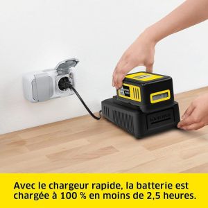DETACHEUR KARCHER CLEANER SANS FILS SE3-18 + BATTERIE 18V