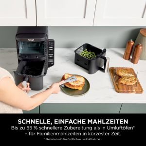FRITEUSE NINJA AIR FRYER DOUBLE STACK 7.6L