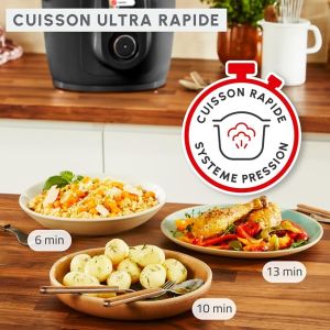 MULTICUISEUR MOULINEX COOKEO CONECTE NOIR CE96G810