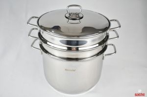MARMITE SPAGHETTI 24CM 8L  AVEC COUSCOUSSIER
