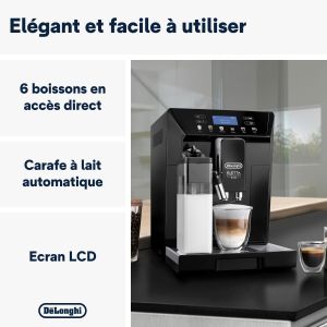 MACHINE A CAFE DELONGHI ELETTA CAPPUCCINO EVO NOIR