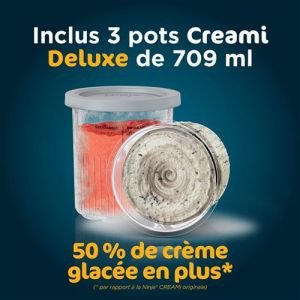 Machine à glaces et boissons glacées Ninja Creami Deluxe 10-en-1 NC501EU Argent