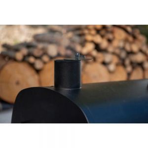 BARBECUE A CHARBON NEXGRILL Barbecue/fumoir au charbon de bois en acier noir de 29 po, horizontal