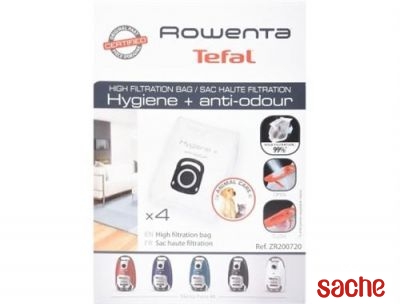 Pack de 4 sacs aspirateur haute filtration Hygiène Rowenta 