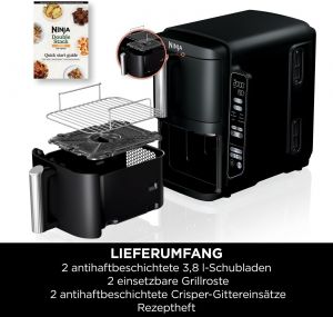 FRITEUSE NINJA AIR FRYER DOUBLE STACK 7.6L