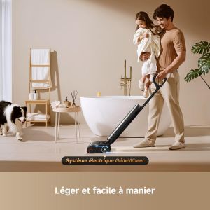 BALAI ASPIRATEUR LAVEUR  DREAME T16 PRO HEAT NOIR