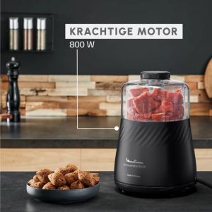 MINI HACHOIR MOULINEX ECO RESPECT 800W NOIR 