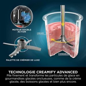 Machine à glaces et boissons glacées Ninja Creami Deluxe 10-en-1 NC501EU Argent
