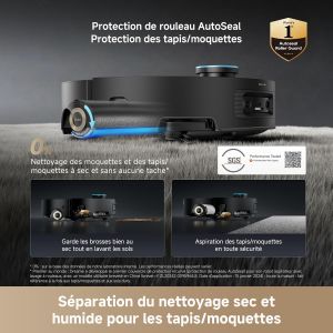 ROBOT ASPIRATEUR DREAME AQUA10 ROLLER COMPLETE NOIR 