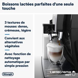 MACHINE A CAFE DELONGHI DINAMICA NOIR 1450W ECAM382.70B