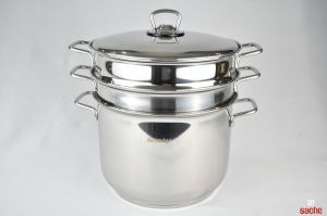 MARMITE SPAGHETTI 24CM 8L  AVEC COUSCOUSSIER