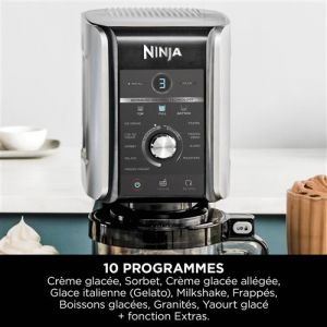 Machine à glaces et boissons glacées Ninja Creami Deluxe 10-en-1 NC501EU Argent