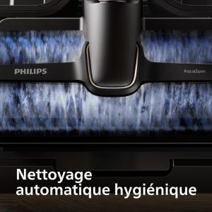 Aspirateur laveur Philips Aspirateur Balai Laveur sans fil AquaTrio XW9463 11 Brosses AquaSpin Haute Vite