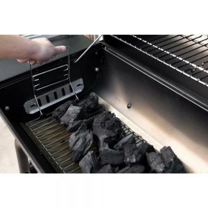BARBECUE A CHARBON NEXGRILL Barbecue/fumoir au charbon de bois en acier noir de 29 po, horizontal