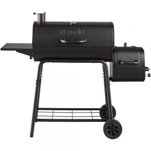 BARBECUE A CHARBON NEXGRILL Barbecue/fumoir au charbon de bois en acier noir de 29 po, horizontal