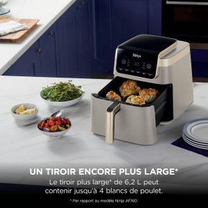 FRITEUSE NINJA AIR FRYER 6.2L BEIGE AF180EUSD