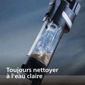 Aspirateur laveur Philips Aspirateur Balai Laveur sans fil AquaTrio XW9463 11 Brosses AquaSpin Haute Vite