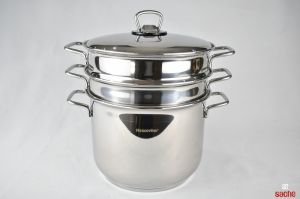 MARMITE SPAGHETTI 22CM 8L  AVEC COUSCOUSSIER