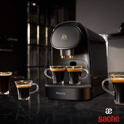 MACHINE A CAFE PHILIPS L'OR PIANO NOIR 50CAP 