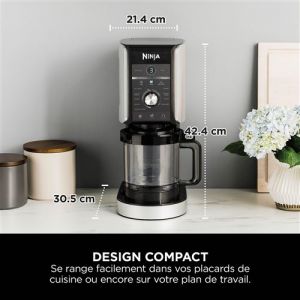 Machine à glaces et boissons glacées Ninja Creami Deluxe 10-en-1 NC501EU Argent