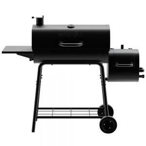 BARBECUE A CHARBON NEXGRILL Barbecue/fumoir au charbon de bois en acier noir de 29 po, horizontal