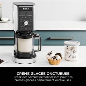 Machine à glaces et boissons glacées Ninja Creami Deluxe 10-en-1 NC501EU Argent
