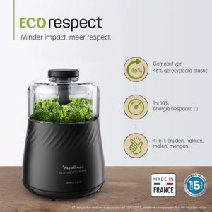 MINI HACHOIR MOULINEX ECO RESPECT 800W NOIR 