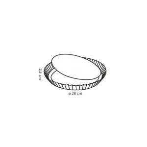 MOULE A TARTE rond avec font amovible