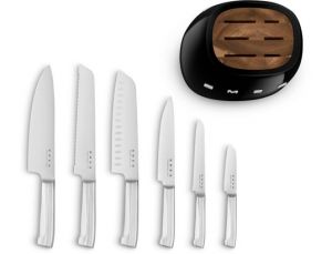 BLOC COUTEAUX SMEG 6PCS NOIR